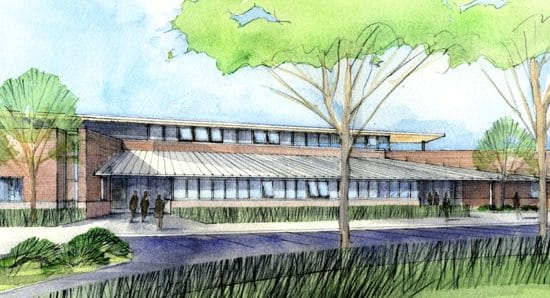 Sketch of the Lussier Community Education Center