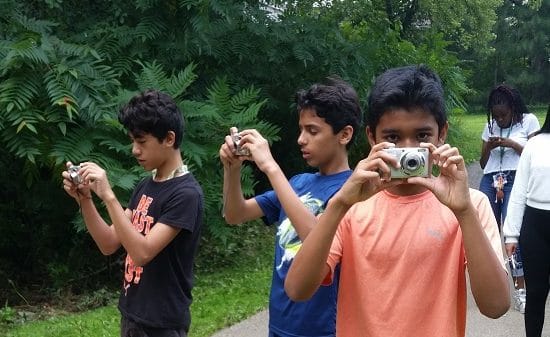 Kids taking pictures